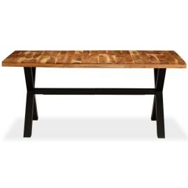 Masă sufragerie lemn masiv de salcâm și mango 180x90x76 cm, 4 image