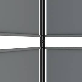 Paravan de cameră cu 3 panouri, antracit, 150x220 cm, textil, 7 image