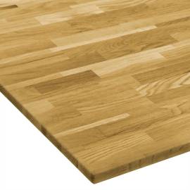 Blat de masă, lemn masiv de stejar, pătrat, 23 mm, 80x80 cm, 4 image