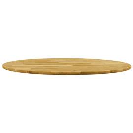 Blat de masă, lemn masiv de stejar, rotund, 23 mm, 600 mm, 2 image