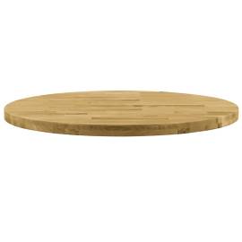 Blat de masă, lemn masiv de stejar, rotund, 44 mm, 800 mm, 2 image