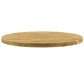 Blat de masă din lemn masiv de stejar, rotund, 44 mm 400 mm, 2 image