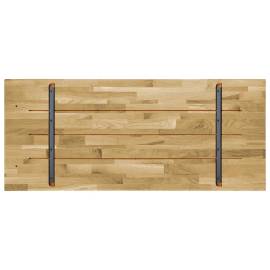 Blat masă, lemn masiv de stejar, dreptunghiular, 23mm 100x60cm, 3 image