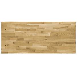 Blat masă, lemn masiv stejar, dreptunghiular, 44 mm 100 x 60 cm, 3 image
