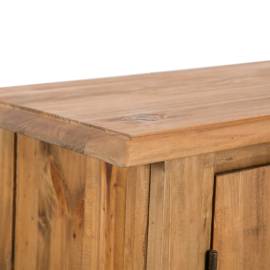 Dulap lateral baie, lemn masiv de pin reciclat  59x32x80 cm, 8 image