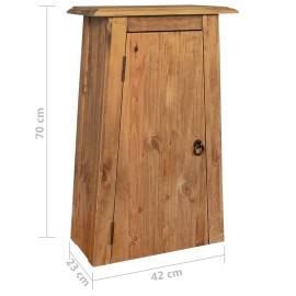 Dulap suspendat baie, lemn masiv de pin reciclat, 42x23x70 cm, 9 image