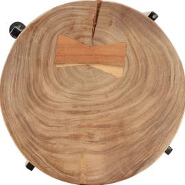 Set de mese laterale 2 buc., lemn masiv de acacia, 5 image