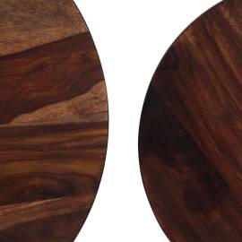 Set masă de cafea, 2 piese, lemn masiv de sheesham, 60 x 35 cm, 5 image