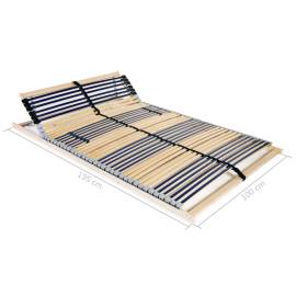 Bază de pat cu șipci, 42 șipci, 7 zone, 100 x 200 cm, 8 image