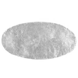 Măsuță cafea, argintiu, 100x50x28 cm aluminiu bătut la ciocan, 5 image