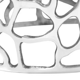Măsuță de cafea, argintiu, 70 x 30 cm, aluminiu turnat, 5 image