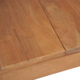 Masă din lemn masiv de tec cu finisaj natural, 180 x 90 x 76 cm, 6 image