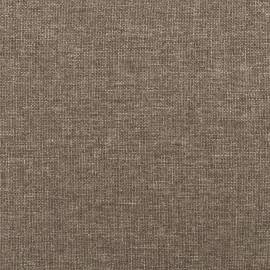 Pat box spring cu saltea, gri taupe, 140x200 cm, textil, 9 image