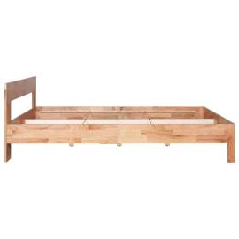 Cadru de pat, 140 x 200 cm, lemn masiv de stejar, 4 image