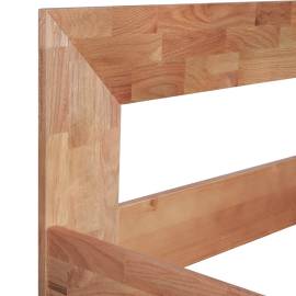 Cadru de pat, 140 x 200 cm, lemn masiv de stejar, 5 image