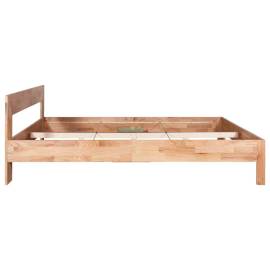 Cadru de pat, 160 x 200 cm, lemn masiv de stejar, 4 image