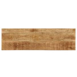 Masă consolă, 120 x 35 x 76 cm, lemn masiv mango & oțel, 4 image