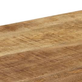 Masă consolă, 120 x 35 x 76 cm, lemn masiv mango & oțel, 5 image