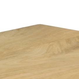 Masă de bucătărie, 115x55x76 cm, lemn masiv de mango și oțel, 5 image