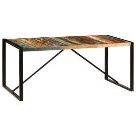 Masă de bucătărie, 180 x 90 x 75 cm, lemn masiv reciclat, 7 image