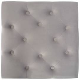 Taburet, gri închis, 60x60x36 cm, catifea, 5 image