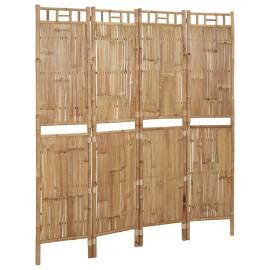 Paravan de cameră cu 4 panouri, 160 x 180 cm, bambus, 2 image