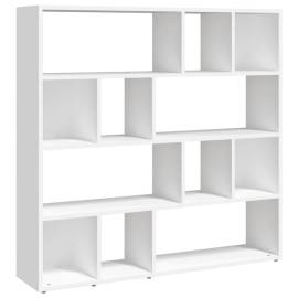 Bibliotecă/separator cameră, alb, 105x24x102 cm, 2 image
