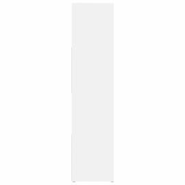 Bibliotecă/separator cameră, alb, 105x24x102 cm, 6 image