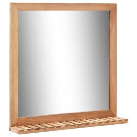 Dulap de chiuvetă cu oglindă, lemn masiv de nuc, 7 image