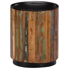Măsuță de cafea, 38 x 45 cm, lemn masiv reciclat, 9 image