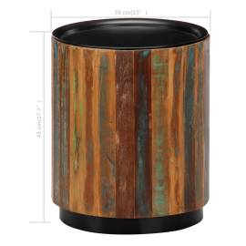 Măsuță de cafea, 38 x 45 cm, lemn masiv reciclat, 8 image