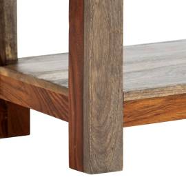 Masă consolă cu 3 sertare, 120x30x75 cm, lemn masiv de sheesham, 8 image
