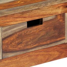Masă consolă cu 3 sertare, 120x30x75 cm, lemn masiv de sheesham, 7 image
