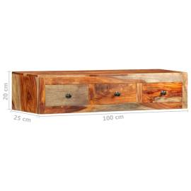 Masă consolă de perete, 100x25x20 cm, lemn masiv de sheesham, 8 image
