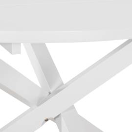 Masă de bucătărie, alb, 120 x 75 cm, mdf, 3 image