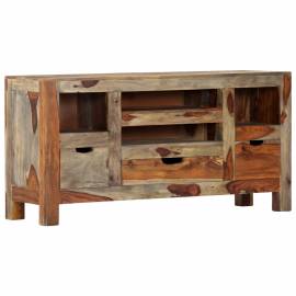 Servantă, gri, 100x30x50 cm, lemn masiv de sheesham, 11 image
