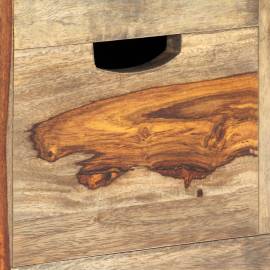 Servantă, gri, 100x30x50 cm, lemn masiv de sheesham, 3 image