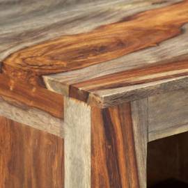Servantă, gri, 100x30x50 cm, lemn masiv de sheesham, 2 image