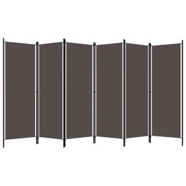 Paravan de cameră cu 6 panouri, antracit, 300 x 180 cm, 2 image