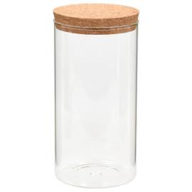 Borcane din sticlă depozitare, capac de plută, 6 buc., 1100 ml, 3 image