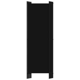 Paravan de cameră cu 6 panouri, negru, 300 x 180 cm, 4 image