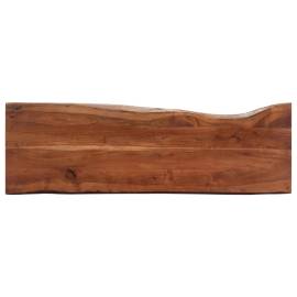 Masă consolă, 115x35x76 cm, lemn masiv de acacia și fier, 6 image