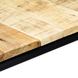 Masă de bucătărie, 140 x 70 x 75 cm, lemn masiv de mango brut, 6 image