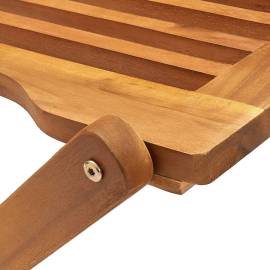 Scaune de exterior pliabile, 2 buc., lemn masiv de acacia, 8 image