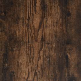 Măsuță cafea, stejar fumuriu 80x50x40 cm lemn prelucrat și fier, 9 image