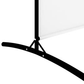 Paravan de cameră cu 5 panouri, alb, 433x180 cm, textil, 7 image
