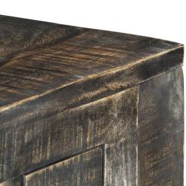 Birou, negru, 110 x 50 x 75 cm, lemn masiv de mango, 4 image