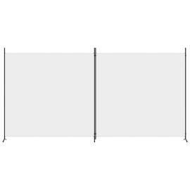 Paravan de cameră cu 2 panouri, alb, 348x180 cm, 3 image