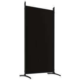 Paravan de cameră cu 6 panouri, negru, 520x180 cm, textil, 6 image
