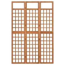 Separator cameră cu 3 panouri, 121x180,5 cm, nuiele lemn brad, 2 image